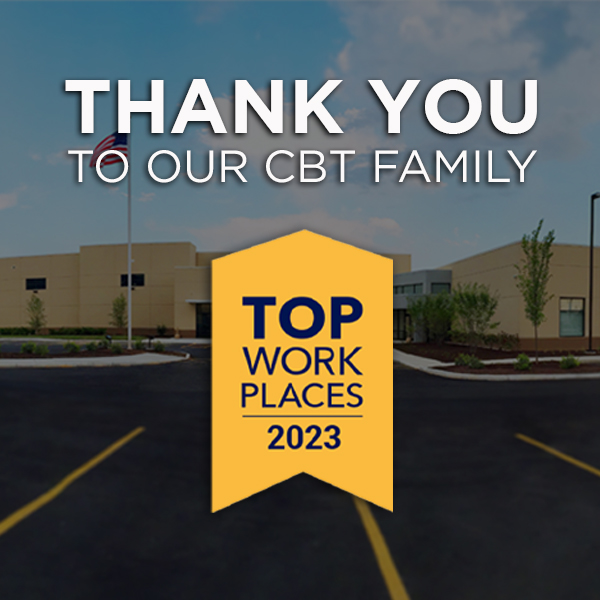CBT Wins Top Workplaces 2023