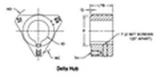 Picture of 100 DLT HUB 1-7/8  1/2X1/4KW LOV