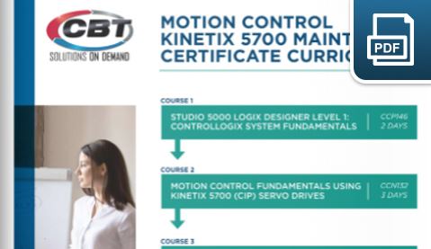 Picture for category Motion Control Kinetix 5700 Maintainer Certificate Curriculum