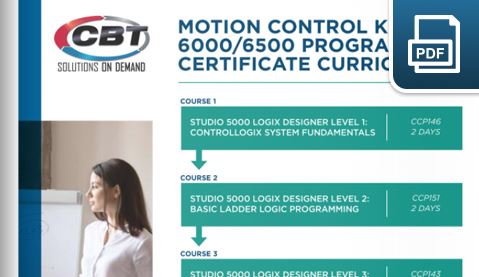 Picture for category Motion Control Kinetix 6000-6500 Programmer Certificate Curriculum
