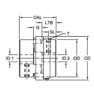Picture of LC090 HUB 1  1/4X1/8KW LOV