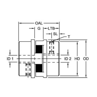 Picture of AL150 HUB 1-1/8  1/4X1/8 KW LOV